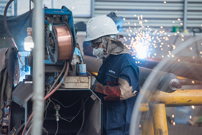 五常网架焊接车间